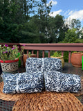 Quilted Cotton Handblock Printed Travel Pouches , Makeup Organizer