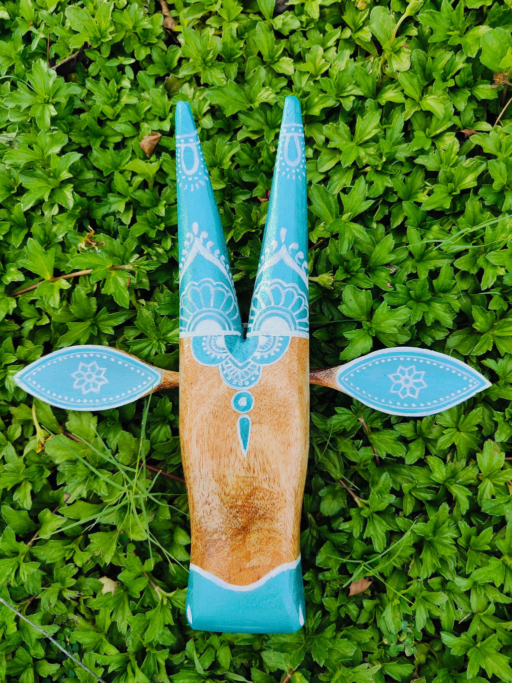 Mango Wood Bull Head Wall Hanging, Indian Traditional Art